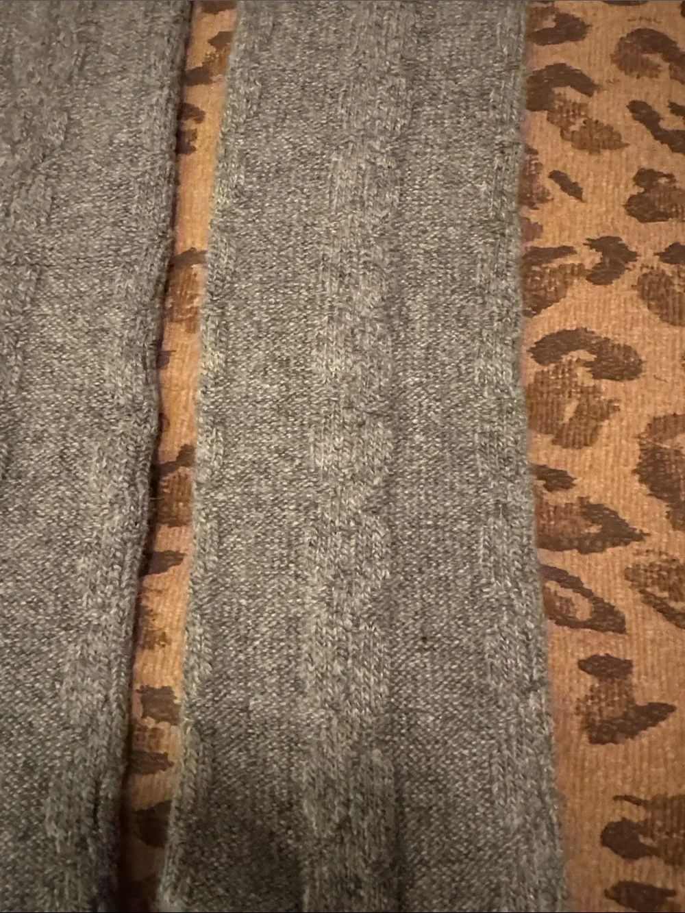 🐷 Urania Made in Italy Over the Knee Socks Gray